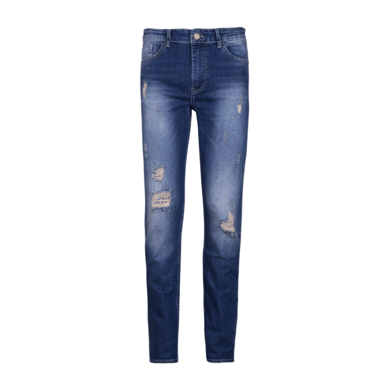 Men > Ένδυση > Ανδρικά Jeans Prince Oliver Παντελόνι Jean Μπλε με Γδαρσίματα All Season (Modern Fit)