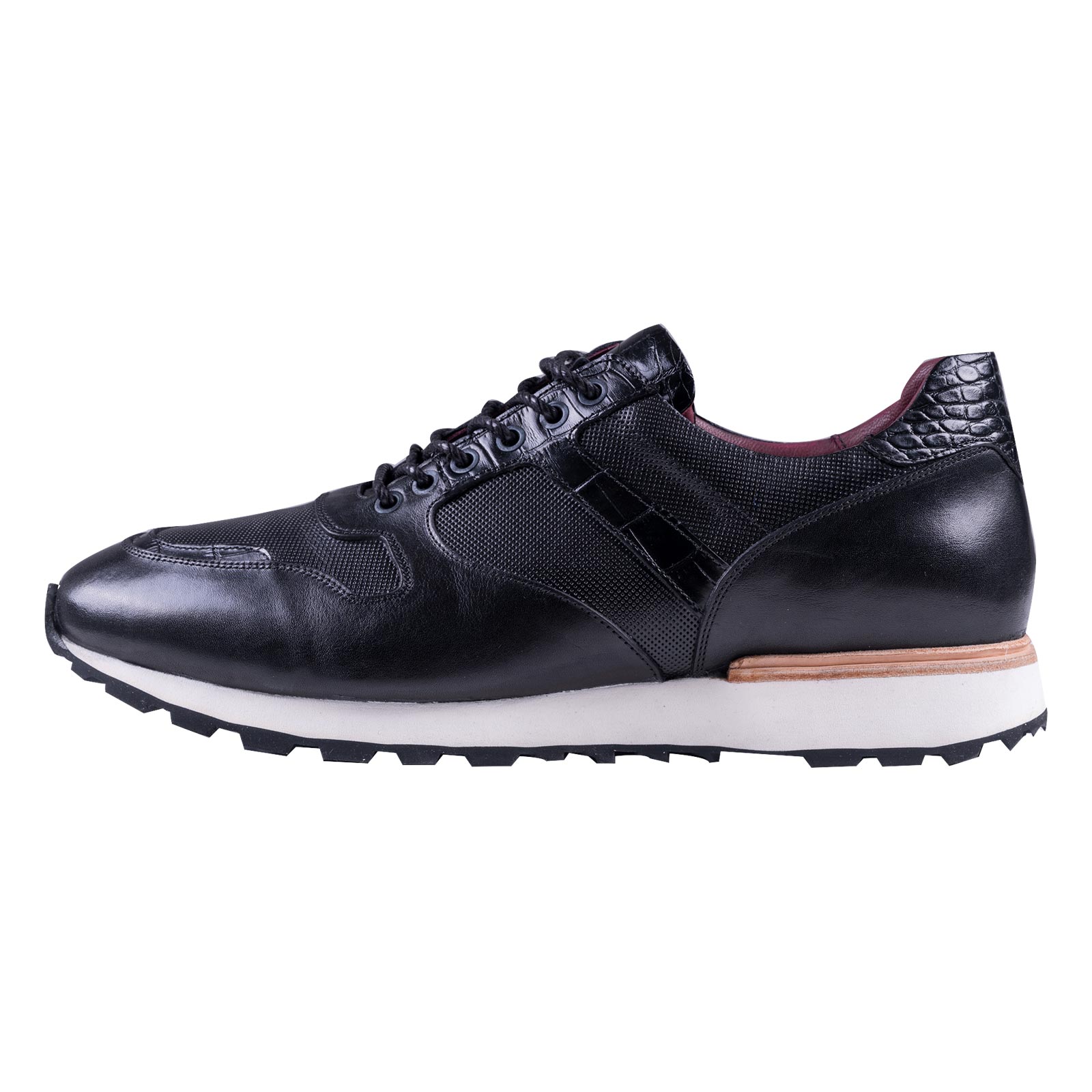Prince Oliver Δερμάτινα Μαύρα Παπούτσια – Collection A/W