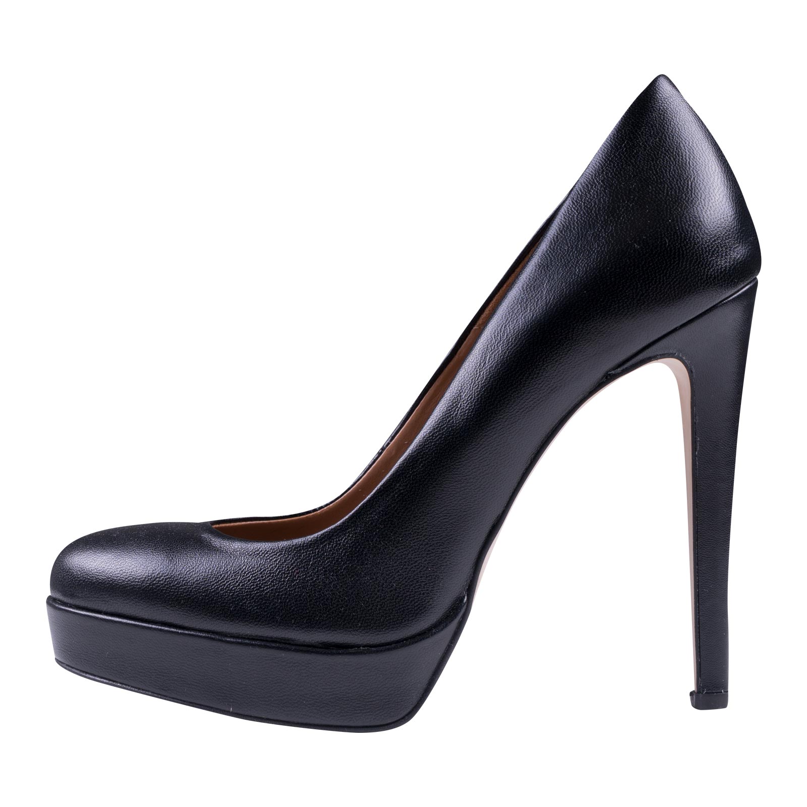 Prince Oliver Γόβα Δερμάτινη Μαύρη – Collection A/W