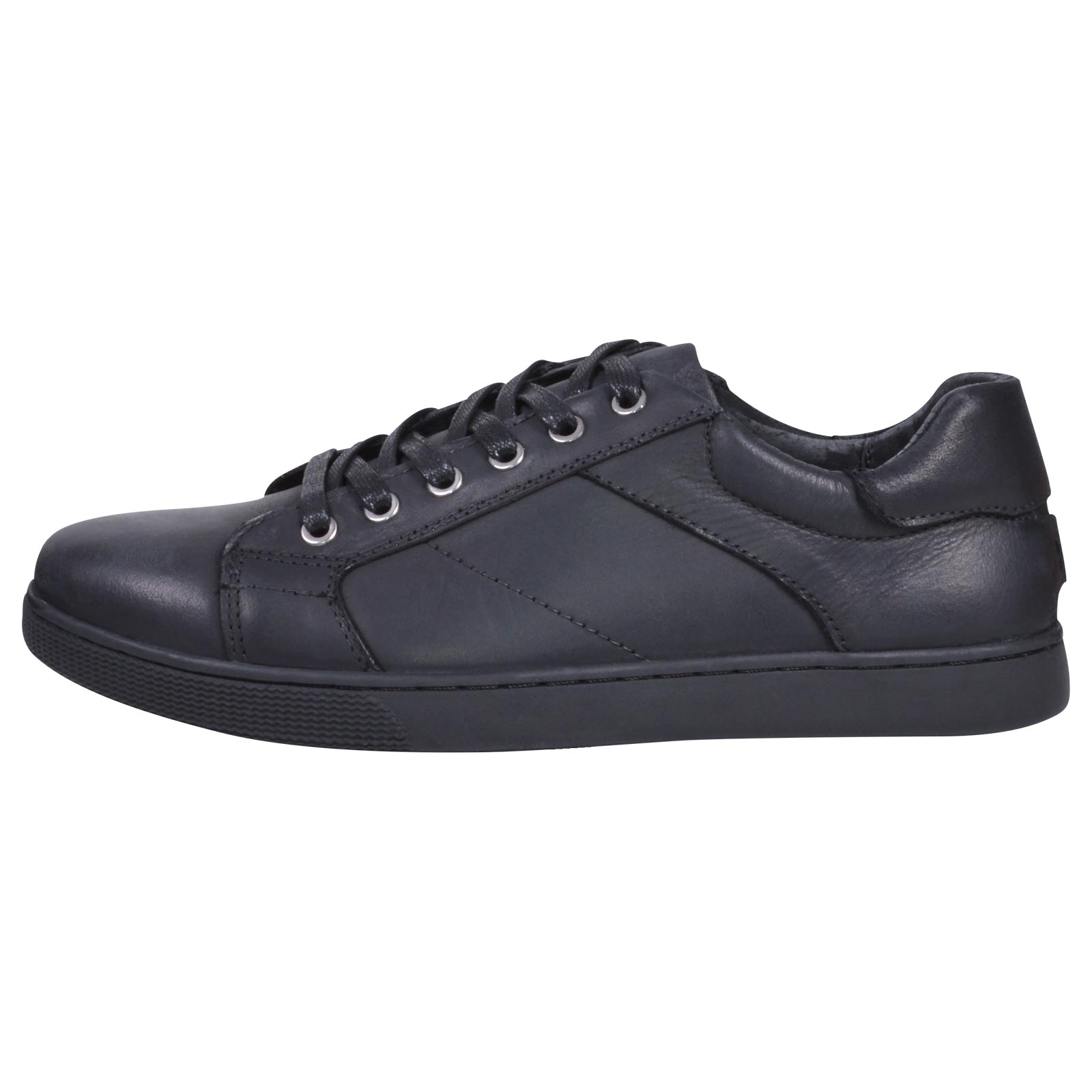 Prince Oliver Μαύρα Δερμάτινα Sneakers- Collection A/W