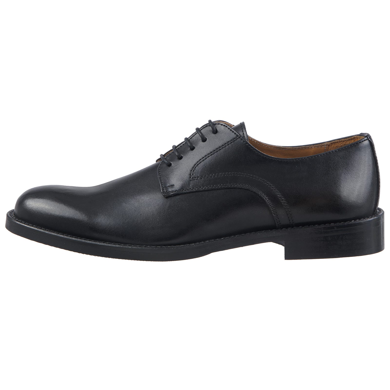 Prince Oliver Derby Μαύρα Leather Shoes