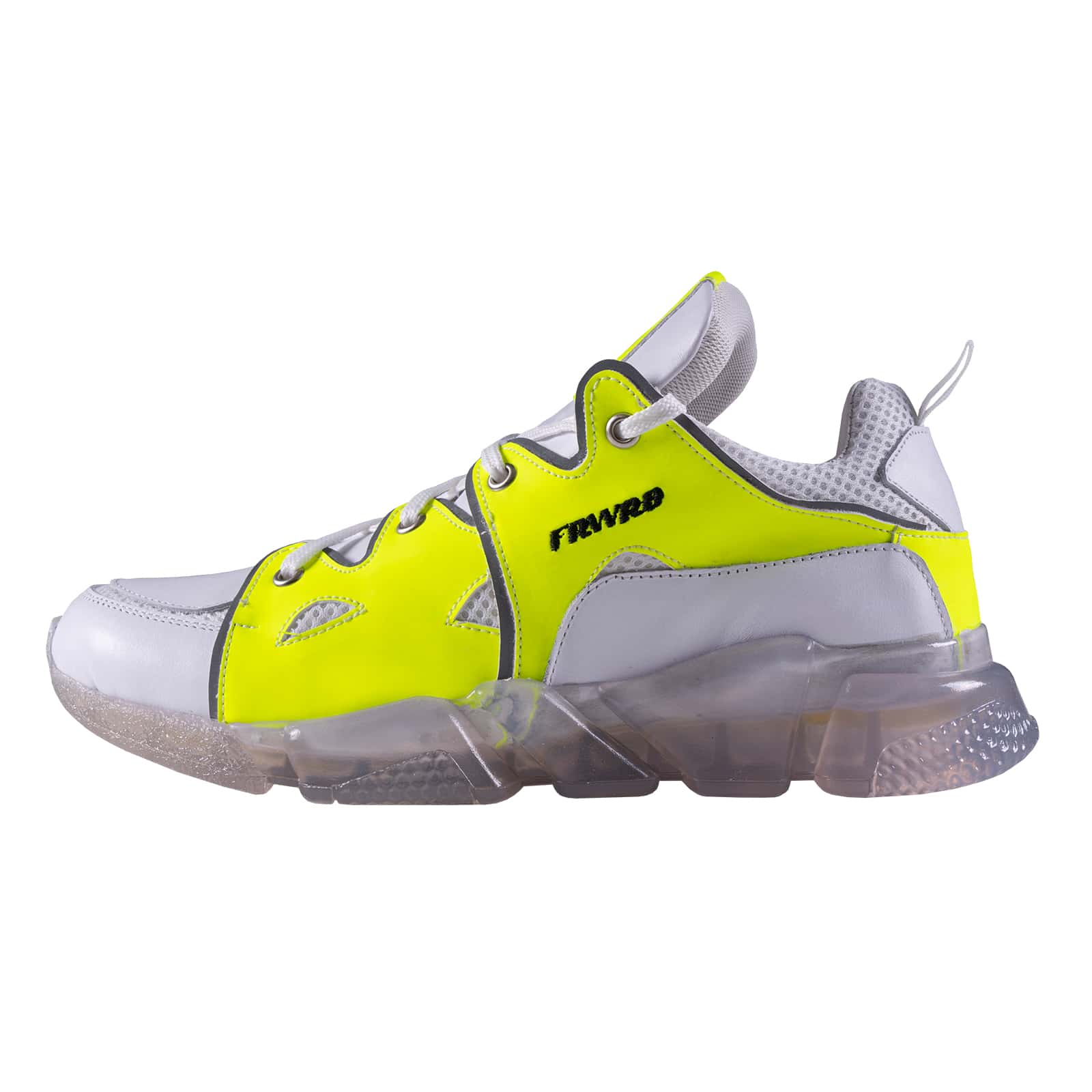 Prince Oliver Dad Shoes Λευκά με Διάφανη Σόλα 100% Leather