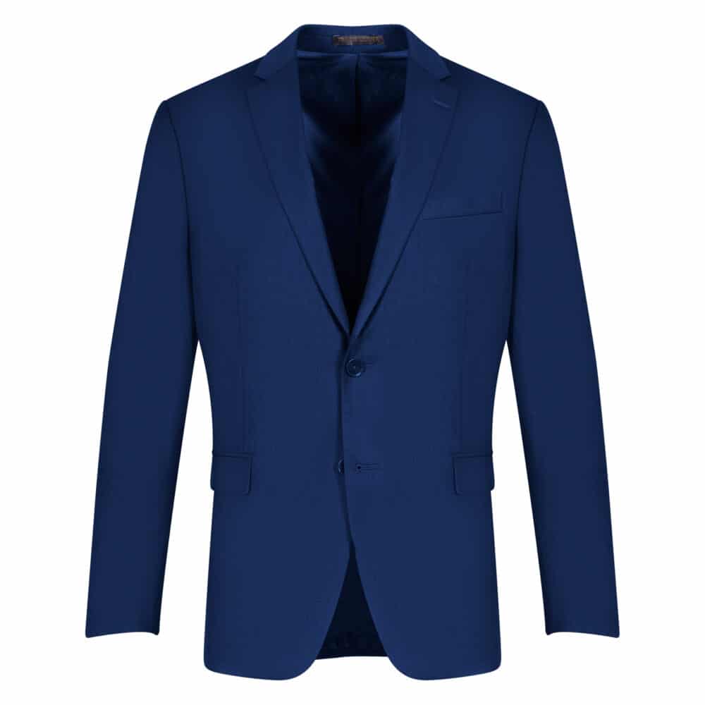 Men Prince Oliver Κοστούμι Μπλε 100% Wool Touch (Modern Fit) 6