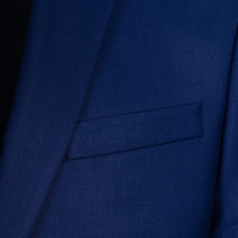 Men Prince Oliver Κοστούμι Μπλε 100% Wool Touch (Modern Fit) 8