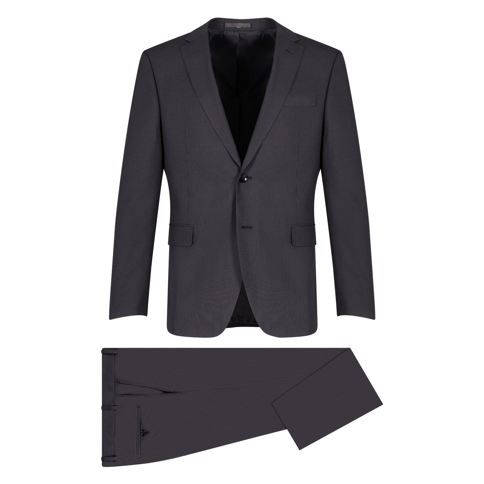 Prince Oliver Prince Oliver Κοστούμι Γκρι Σκούρο 100% Wool Touch (Modern Fit)