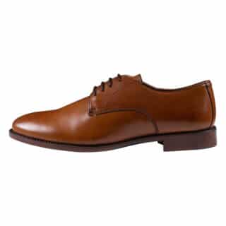 Formal Prince Oliver Derby Καφέ Leather Shoes