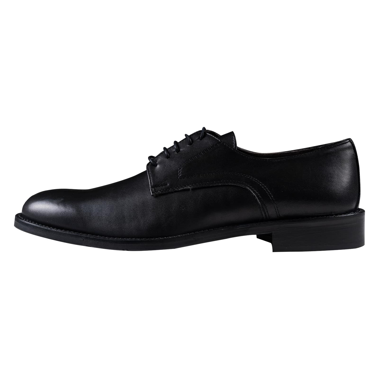 Prince Oliver Derby Μαύρα Leather Shoes