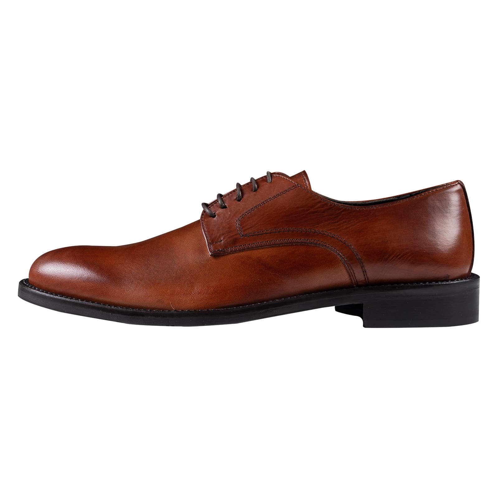 Prince Oliver Derby Καφέ Leather Shoes