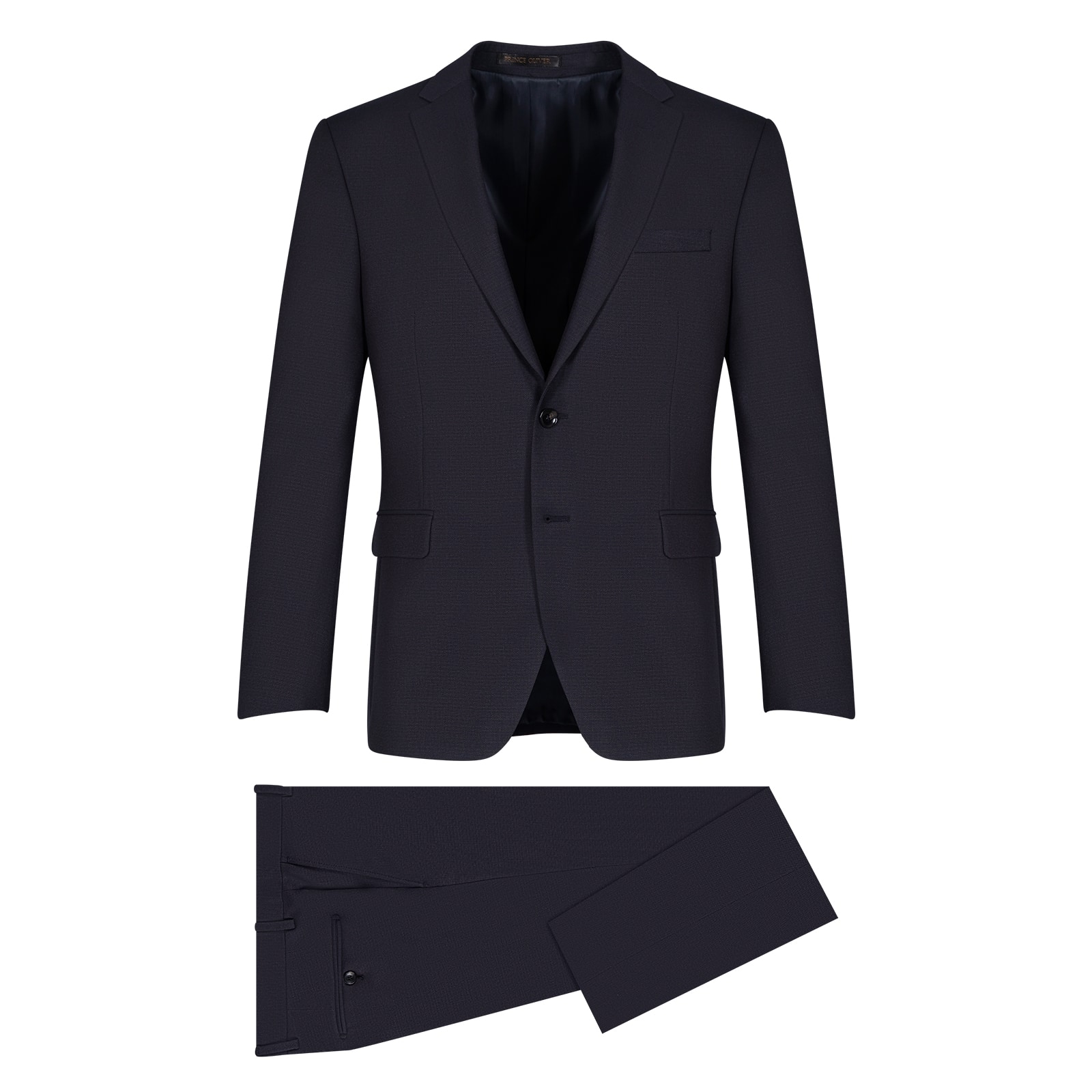 Prince Oliver Prince Oliver Κοστούμι Μαύρο 100% Wool Touch (Modern Fit)