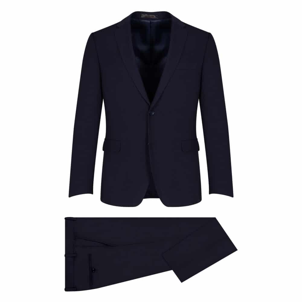 Men Prince Oliver Κοστούμι Μπλε Σκούρο 100% Wool Touch (Modern Fit) 5