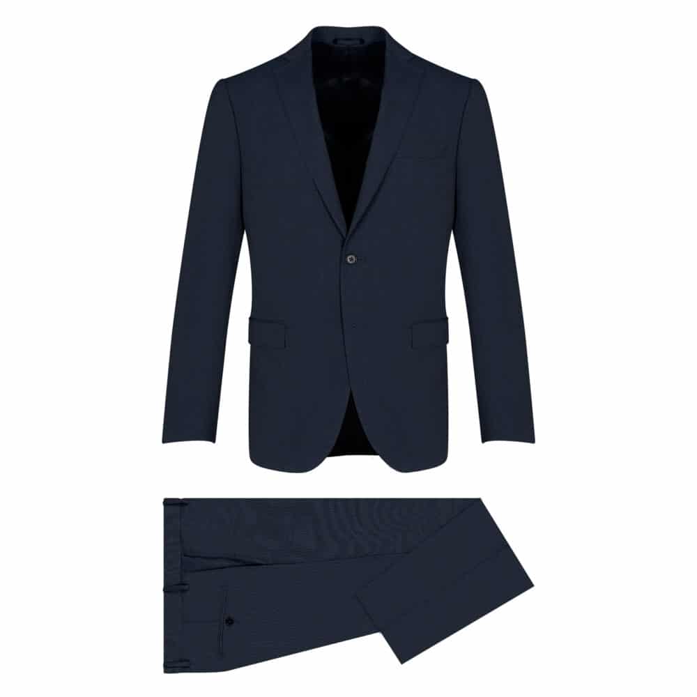 Men Prince Oliver Κοστούμι Μπλε Σκούρο 100% Wool Touch (Modern Fit) 6