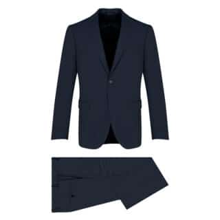 Men Prince Oliver Κοστούμι Μπλε Σκούρο 100% Wool Touch (Modern Fit) 2