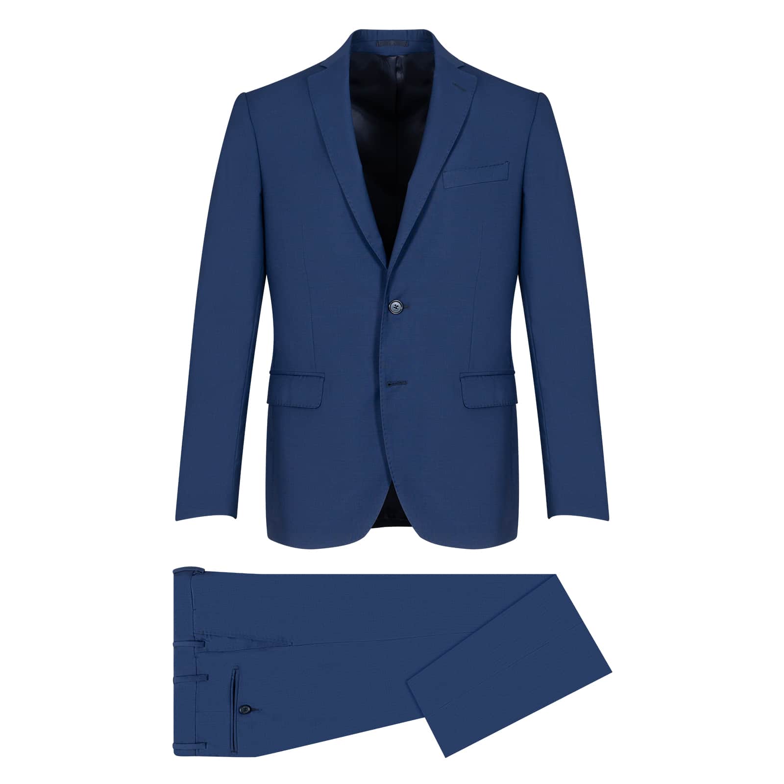 Men > Ένδυση > Κοστούμια Prince Oliver Κοστούμι Μπλε 100% Wool Super 100s (Modern Fit)