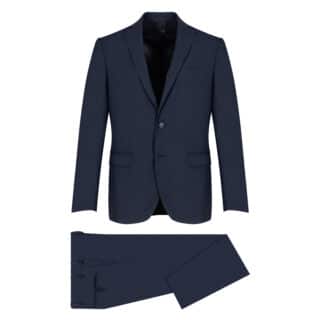Men Prince Oliver Κοστούμι Μπλε Σκούρο 100% Wool Super 100s (Modern Fit)