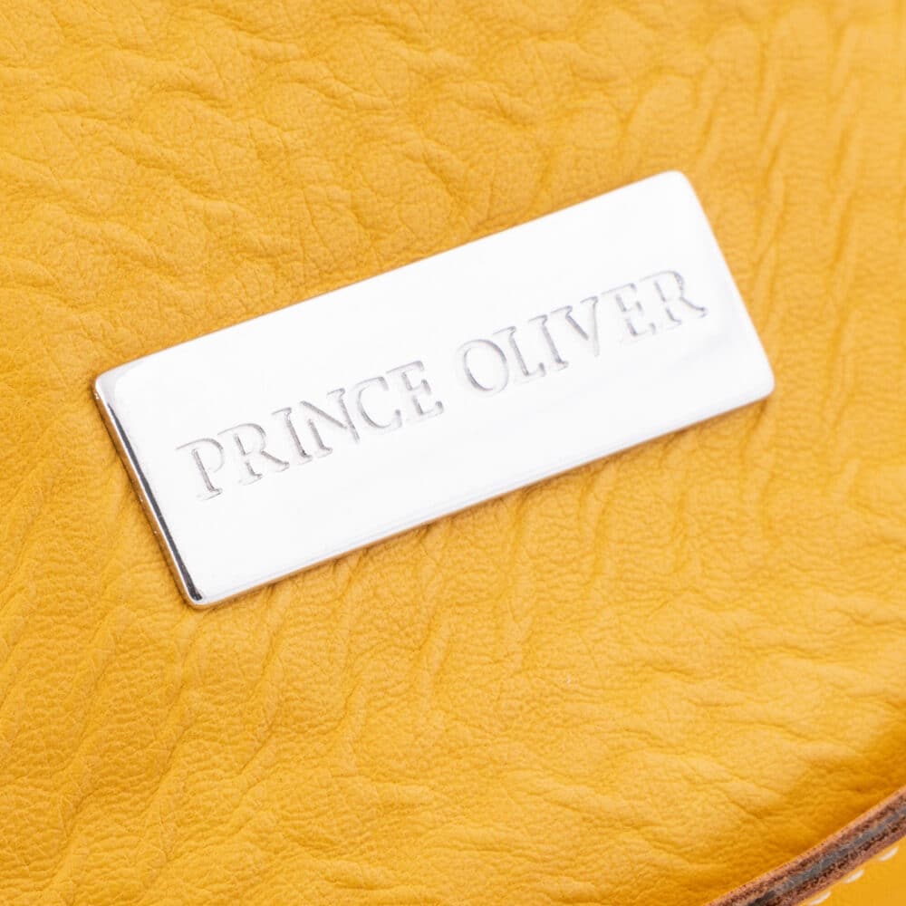 Outlet Prince Oliver Γυναικεία Tσάντα Baby Bucket Κίτρινο με Ρυθμιζόμενο Λουράκι για Χιαστί Eco Leather 6