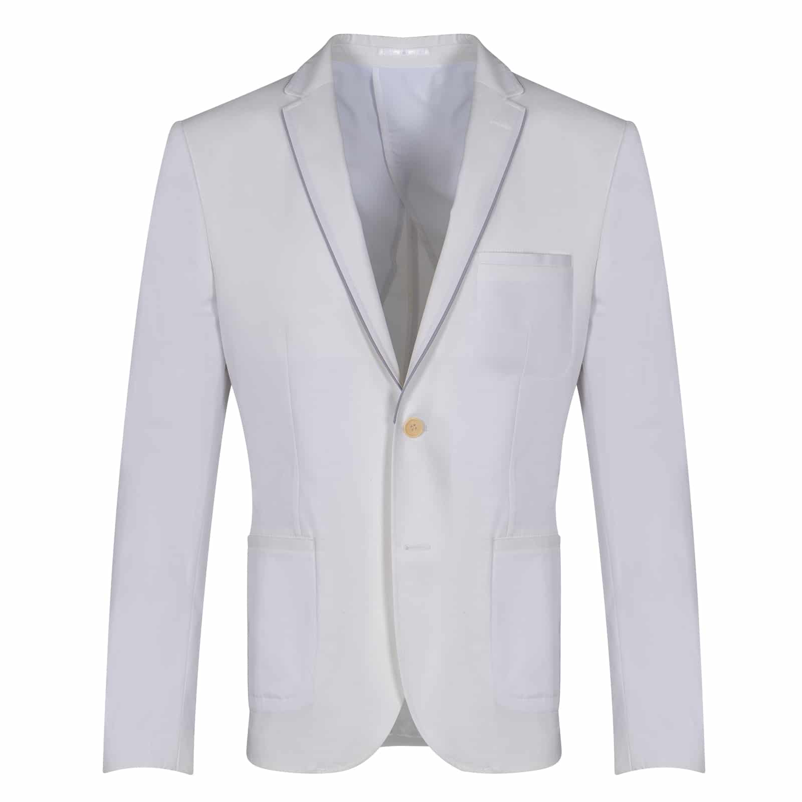 Prince Oliver Prince Oliver Σακάκι Λευκό (Modern Fit) Outlet