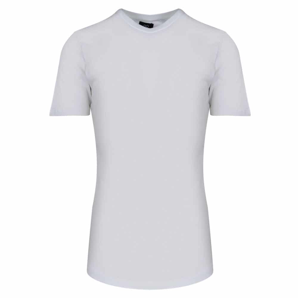 Men Essential T-Shirt Λευκό Round Neck (Comfort Fit)  100% Cotton 4
