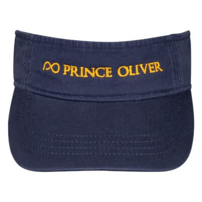 Logo Embroidered Visor Hat Μπλε Σκούρο