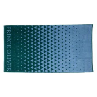 Beachwear Collection Deluxe Πετσέτα Θαλάσσης Διχρωμία 160×85 cm Πράσινο/ Μπλε Ραφ 100% Cotton