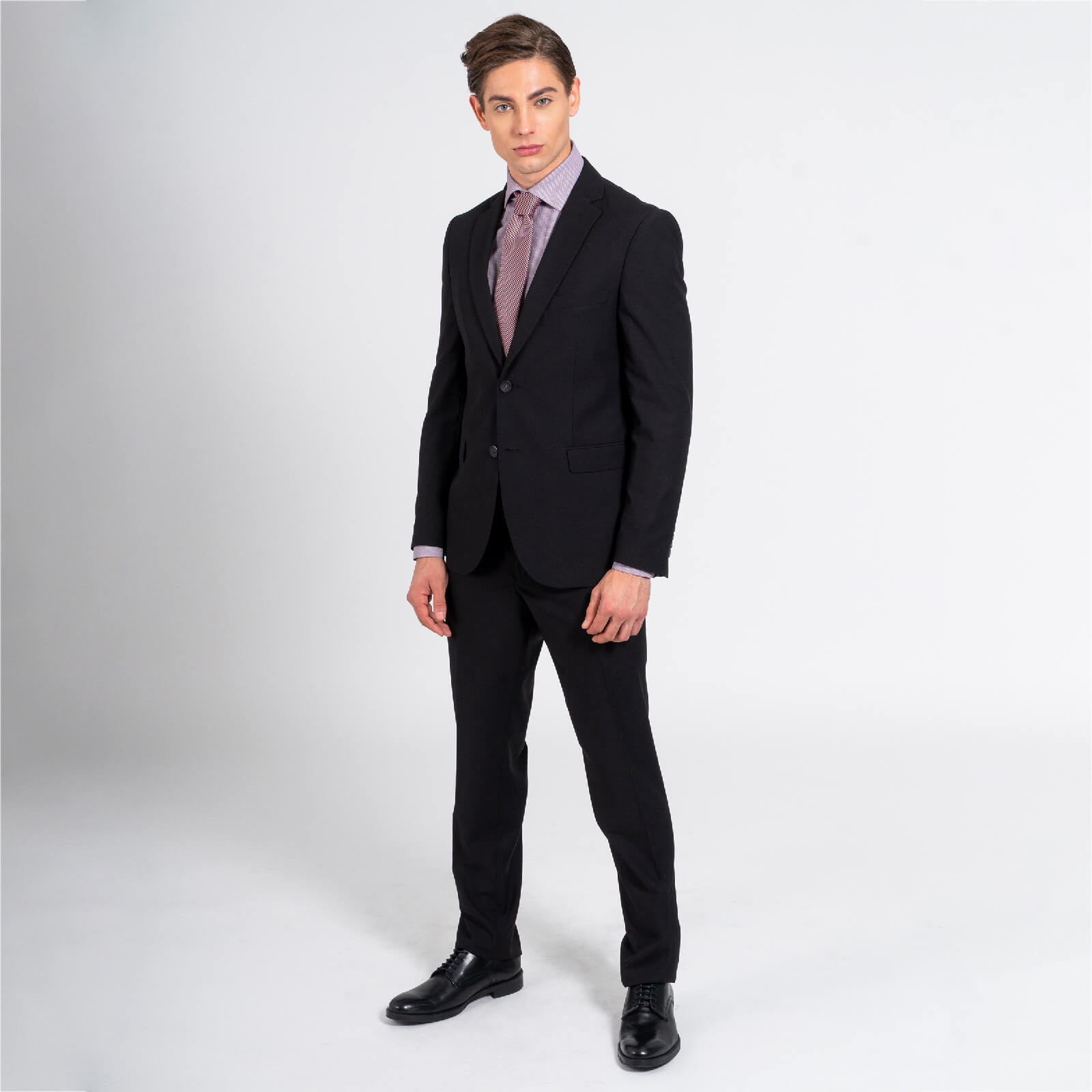 Prince Oliver Κοστούμι Μαύρο 100% WoolTouch (Modern Fit)