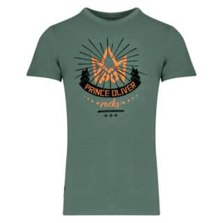 Men T-Shirt Χακί “Κορόνα” (Modern Fit) 100% Cotton