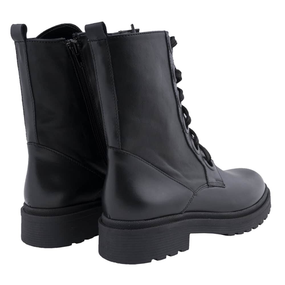 Casual Μαύρα Biker Boots 100% Leather 9