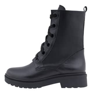 Casual Μαύρα Biker Boots 100% Leather 2