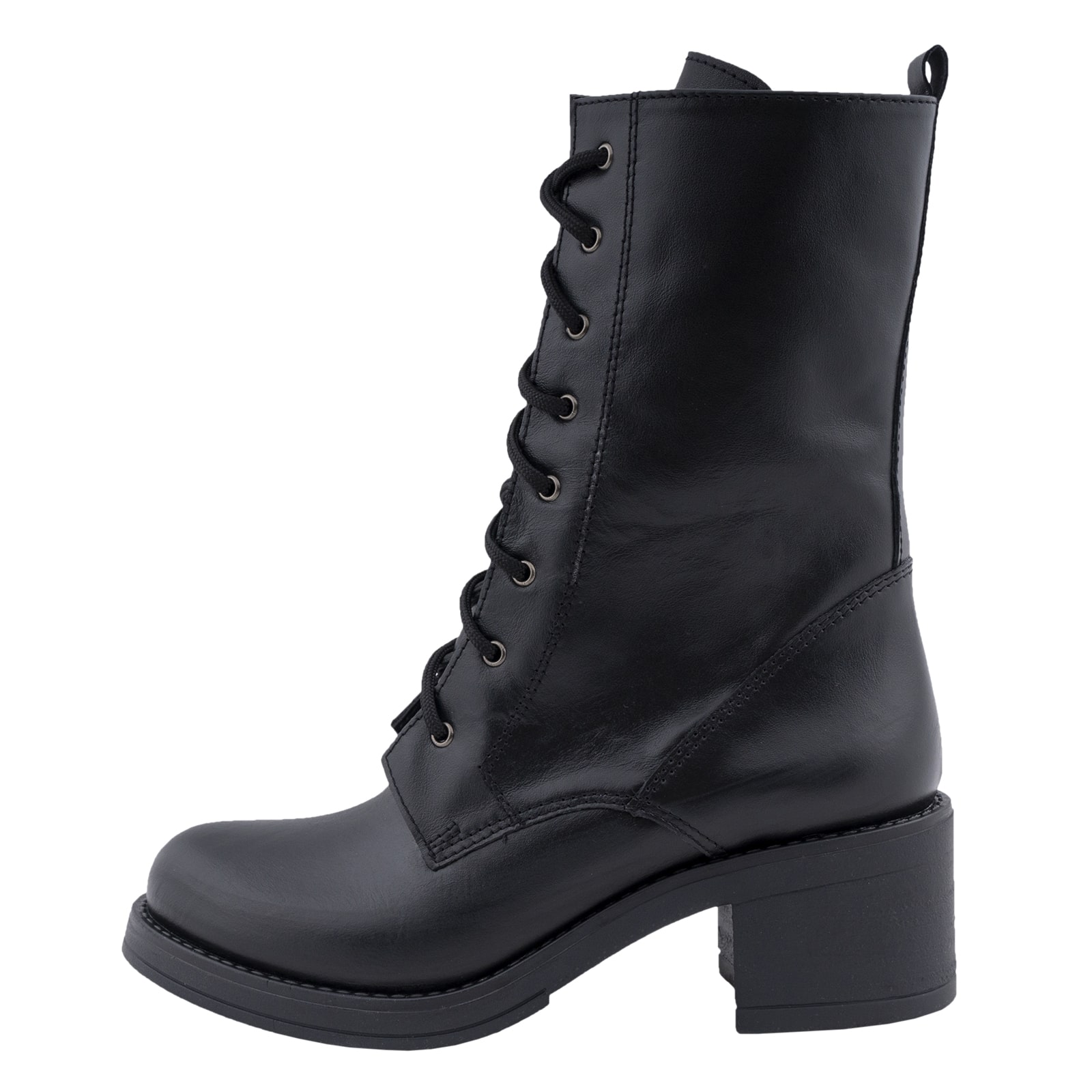 Μαύρα Biker Boots 100% Leather New Arrival