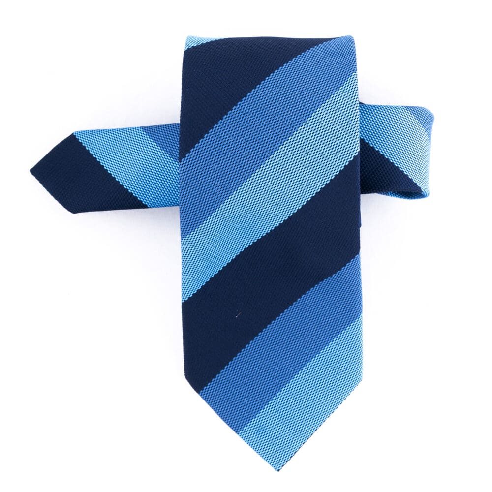 Men Γραβάτα Μπλε Σκούρο Ριγέ (Φάρδος 7 cm) 2