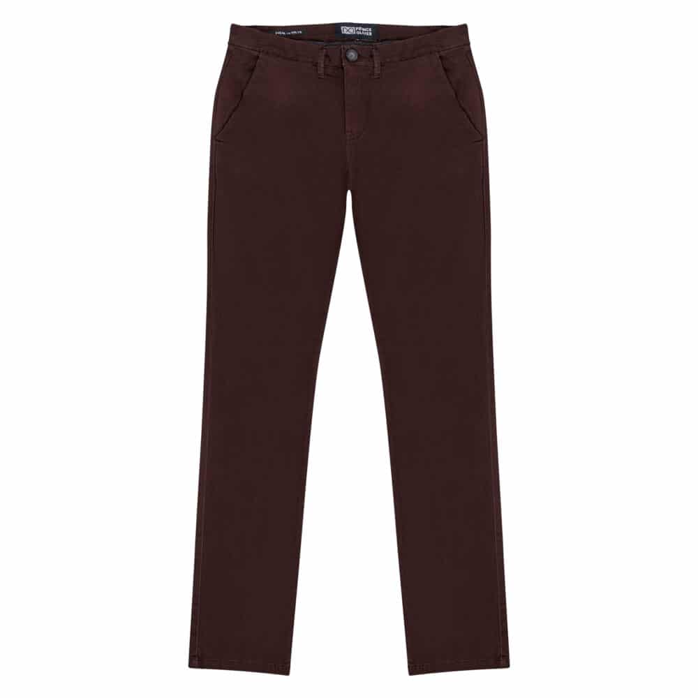 Men Prince Oliver Winter Chinos Καφέ (Modern Fit) 6