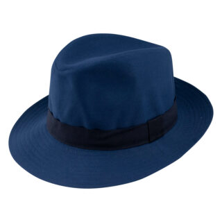 Accessories All Seasons Fedora Hat Blue