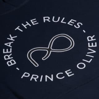 Men Prince Oliver Φούτερ Μπλε με Κουκούλα (Modern Fit) 3