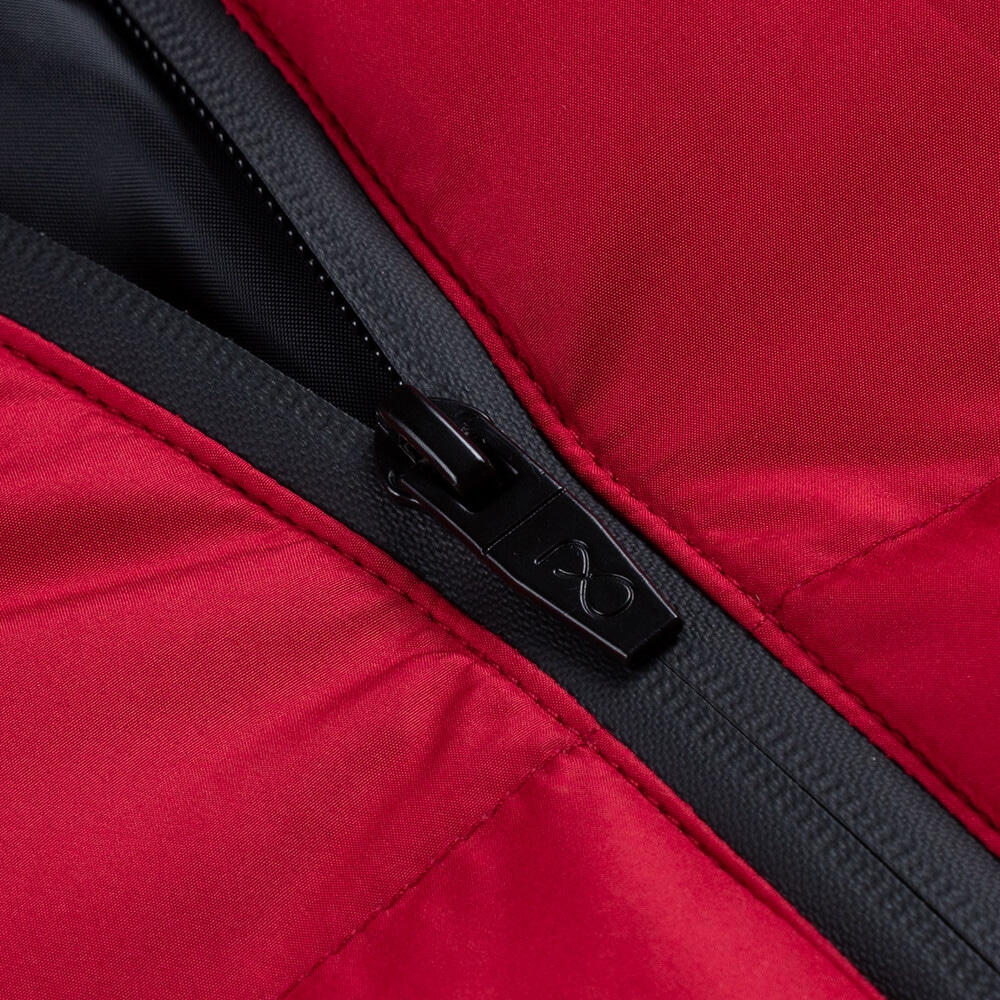 Men Fashion Puffer Jacket Μπουφάν Κόκκινο με Αποσπώμενη Κουκούλα (Modern Fit) 16