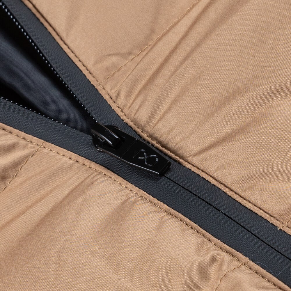 Men Fashion Puffer Jacket Μπουφάν Μπεζ (Σαμπανί) με Αποσπώμενη Κουκούλα (Modern Fit) 19