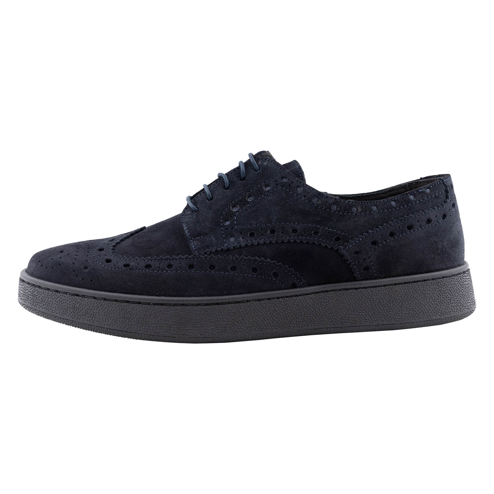 Μπλε Brogue Σουέντ Comfortable Sneakers Outlet