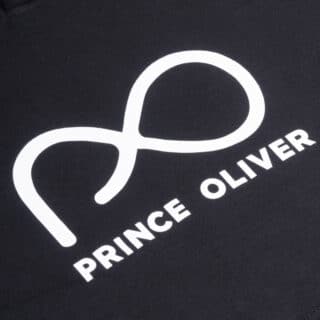 Men Prince Oliver Φούτερ Μαύρη με Κουκούλα (Modern Fit) 3