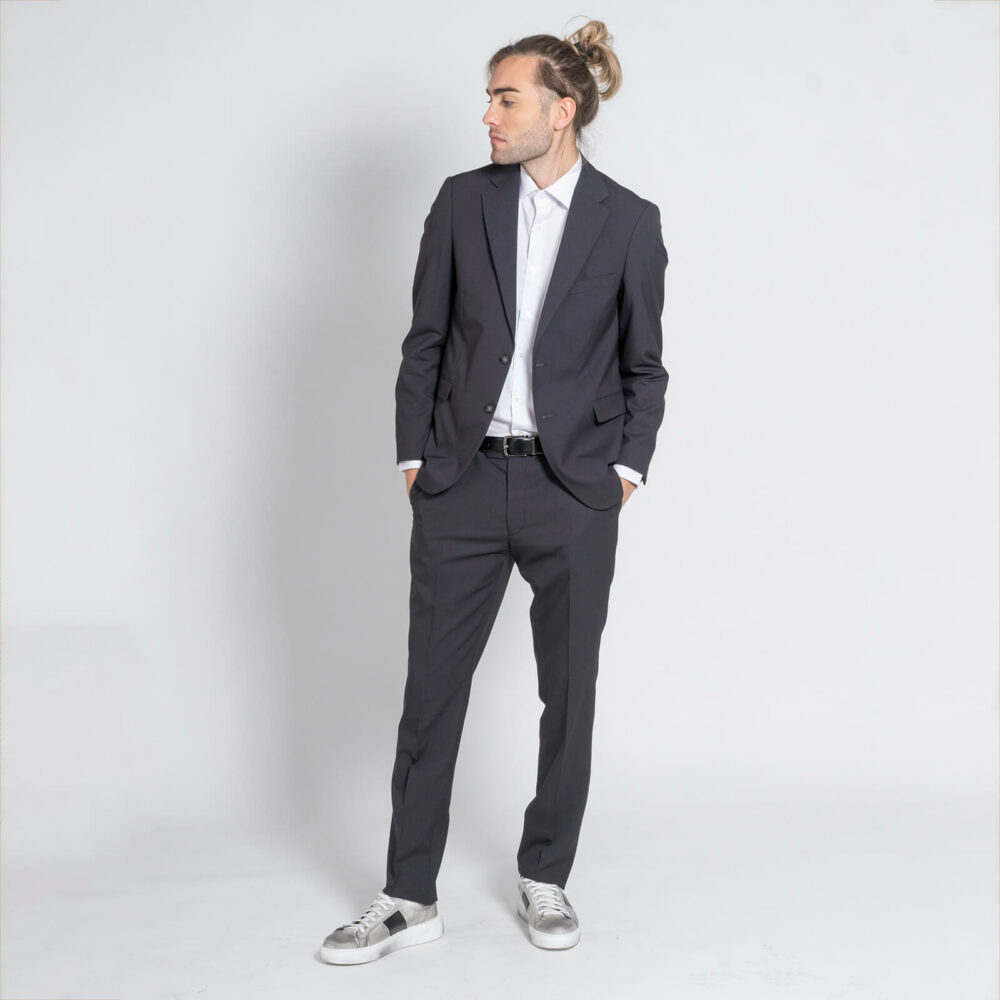 Buy Grey Suit Sets for Men by MANQ Online | Ajio.com