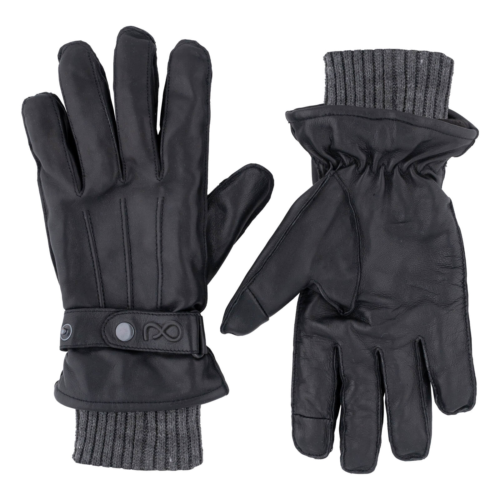 Γάντια > Men > Αξεσουάρ Prince Oliver μαύρα γάντια 100% goat leather