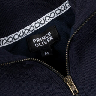 Men Prince Oliver μπλούζα μπλε half zip (Modern Fit) 7