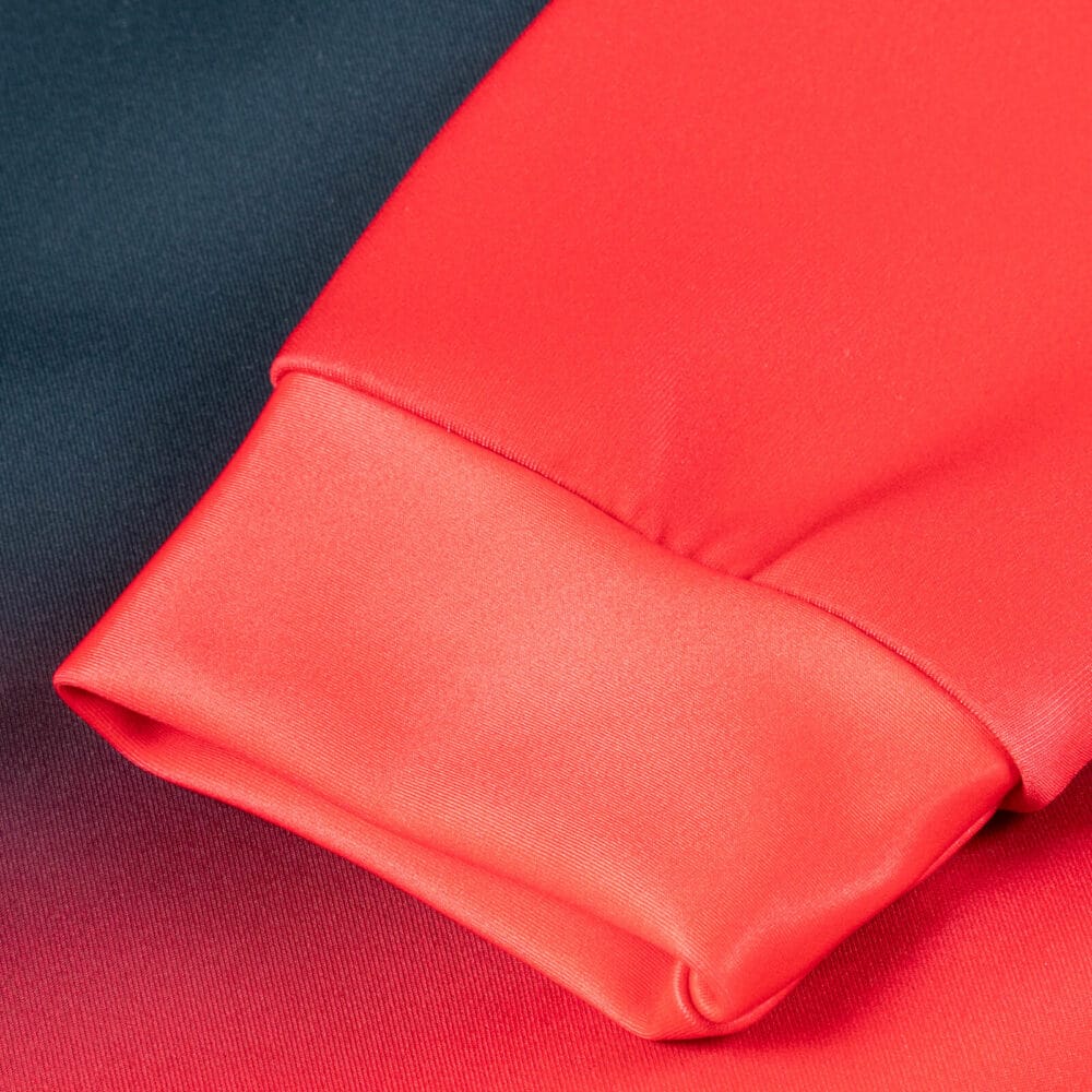 Men Fashion Ντεγκραντέ Micro tech hoodie γκρι/κόκκινο με κουκούλα (Modern Fit) 18