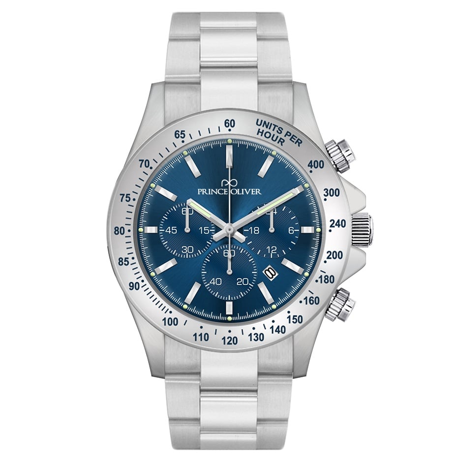 Men Prince Oliver Ανδρικό ρολόι “Cool Blue” 4