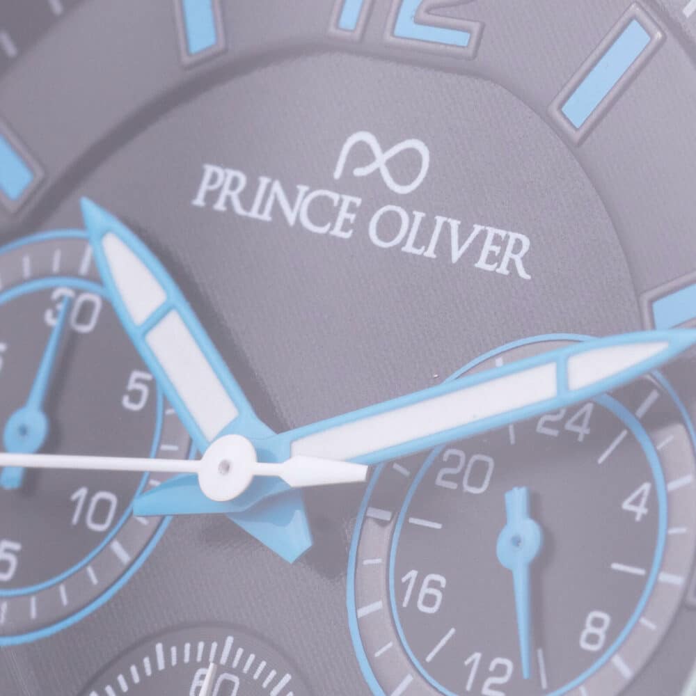 Men Prince Oliver Ανδρικό ρολόι “Carbon Blue” 6