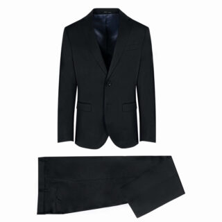 Clothing Prince Oliver Black Suit (Modern Fit)