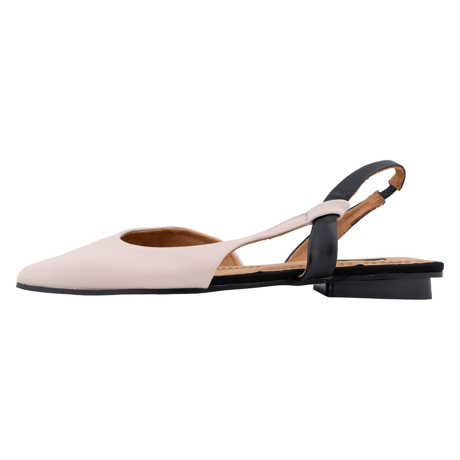 Γυναικεία slingback corina shoes εκρού/μαύρο Outlet