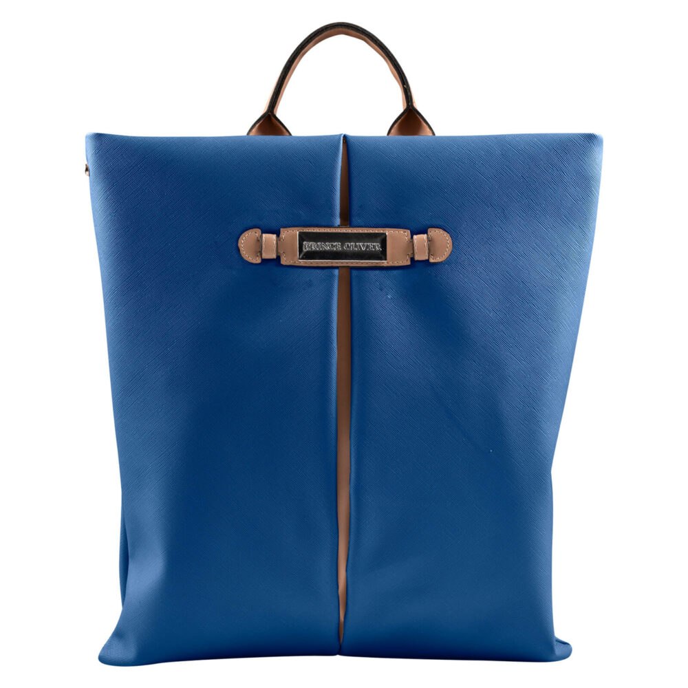 Women Γυναικείο Backpack Μπλε Eco Leather 4