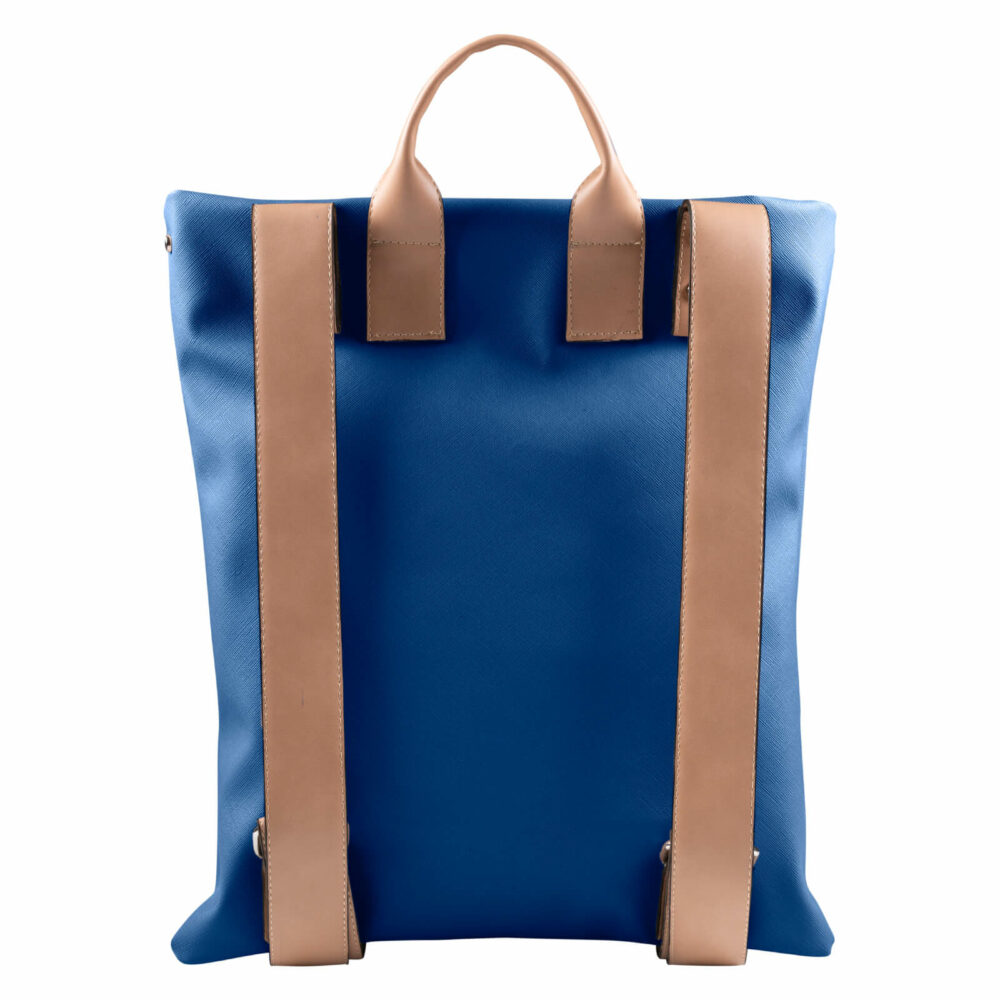 Women Γυναικείο Backpack Μπλε Eco Leather 5