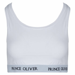 Women Prince Oliver Γυναικείο Μπουστάκι Comfort Λευκό Cotton Stretch 3