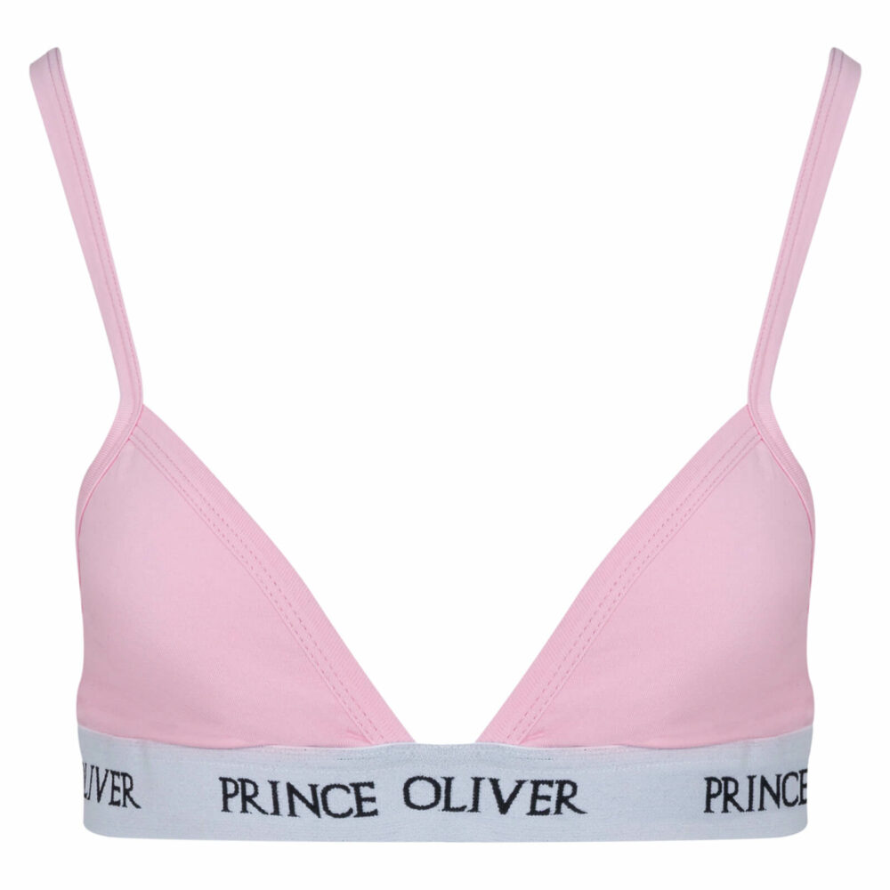 Women Prince Oliver Γυναικείο Bralette Ροζ Cotton Stretch 5