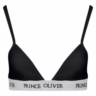 Women Prince Oliver Γυναικείο Bralette Μαύρο Cotton Stretch 3