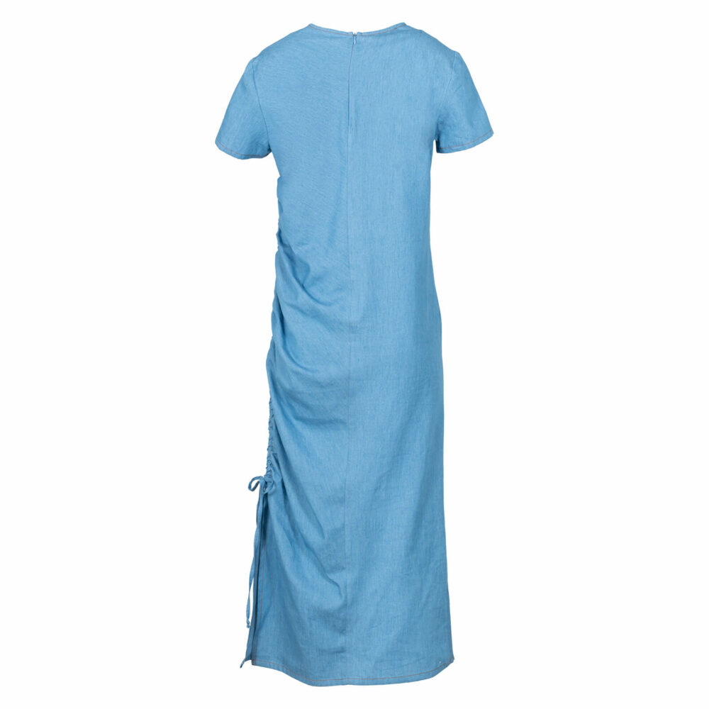 Denim Collection Prince Oliver Φόρεμα τζην με σούρα στο πλάι 100% Cotton 6